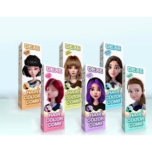 DEXE Comb Packing Hair Color Shampoo (100ml+100ml) Shopee Malaysia