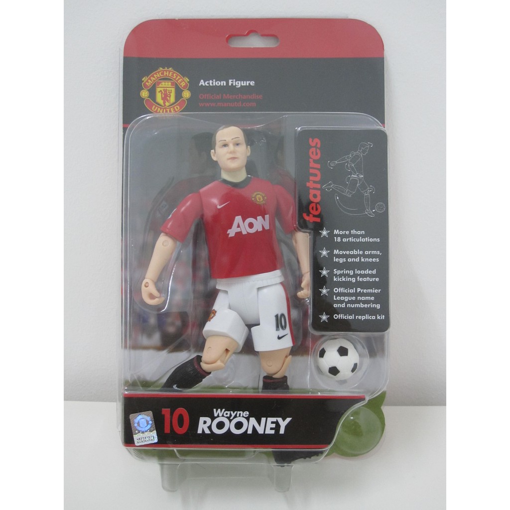 [SALE] Manchester United Legend Wayne Rooney Football Action Figure OFFICIAL MERCHANDISE