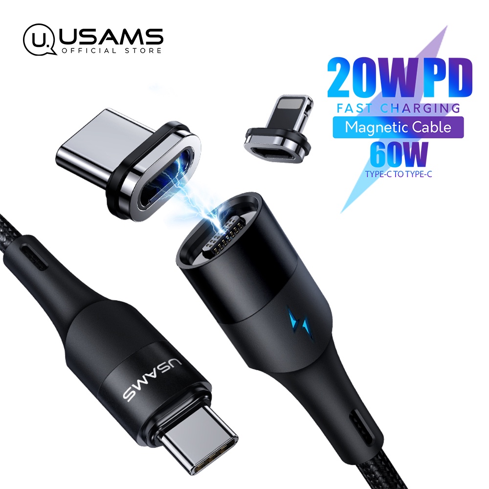 USAMS SJ495 20W/60W TypeC to Lightning/TypeC PD Fast