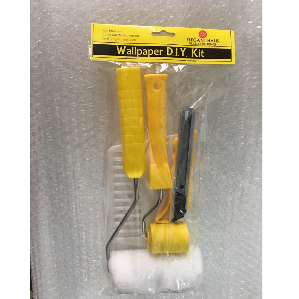Wallpaper DIY kit / wallpaper installation | Shopee Malaysia