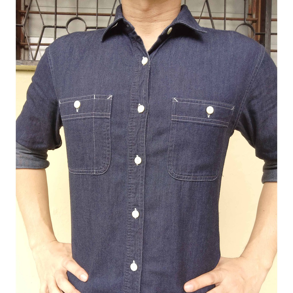 uniqlo denim shirt