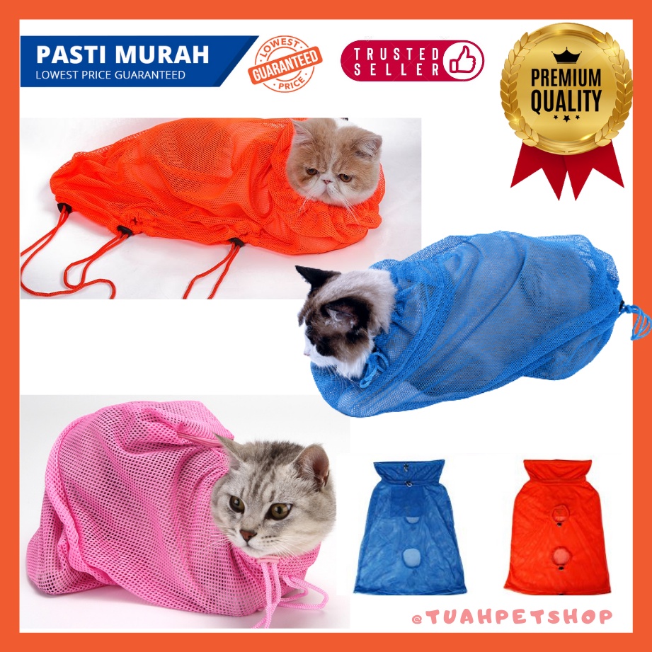 Pet Grooming Bag Shower Bath Bag Cat Beg Mandi Kucing Murah Ready Stock  Malaysia