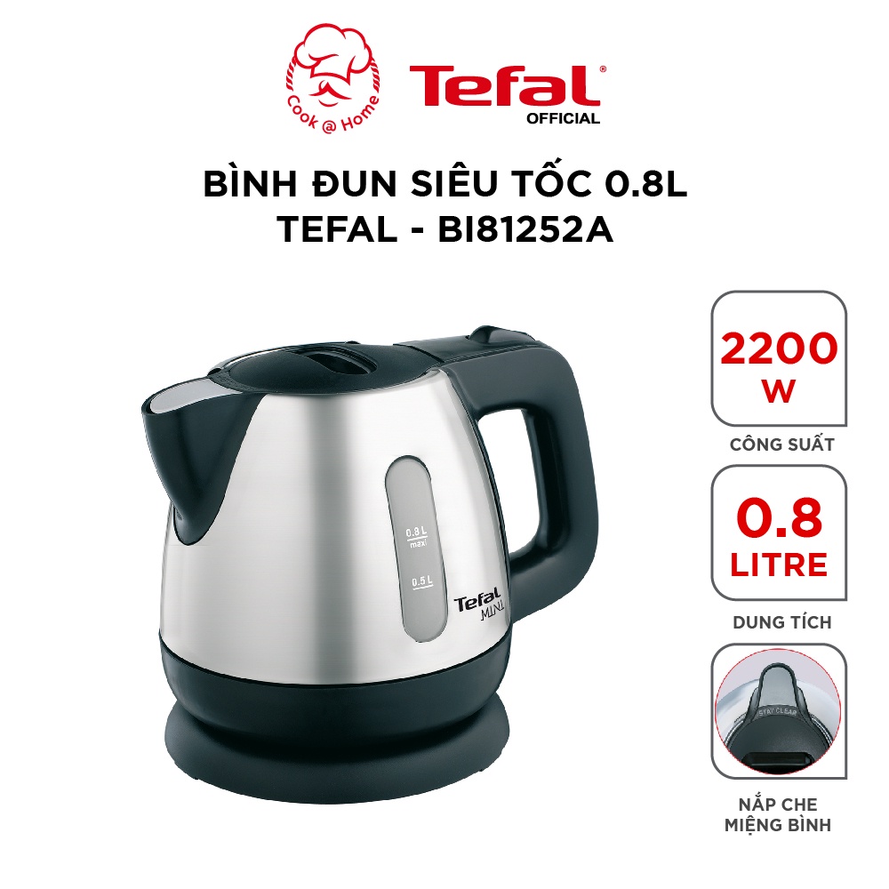 Tefal Mini Aprecia BI81252A super-speed kettle - 0.8L, 1850W | Shopee ...