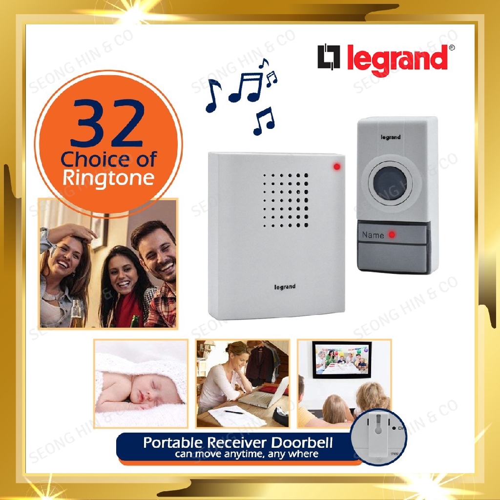 LEGRAND 094250 WIRELESS DOOR BELL CHIME Shopee Malaysia