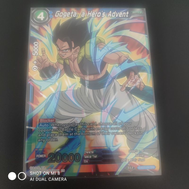 Dragon Ball Super Tcg I Ex07 04 Ex Gogeta A Hero S Advent Foil Shopee Malaysia