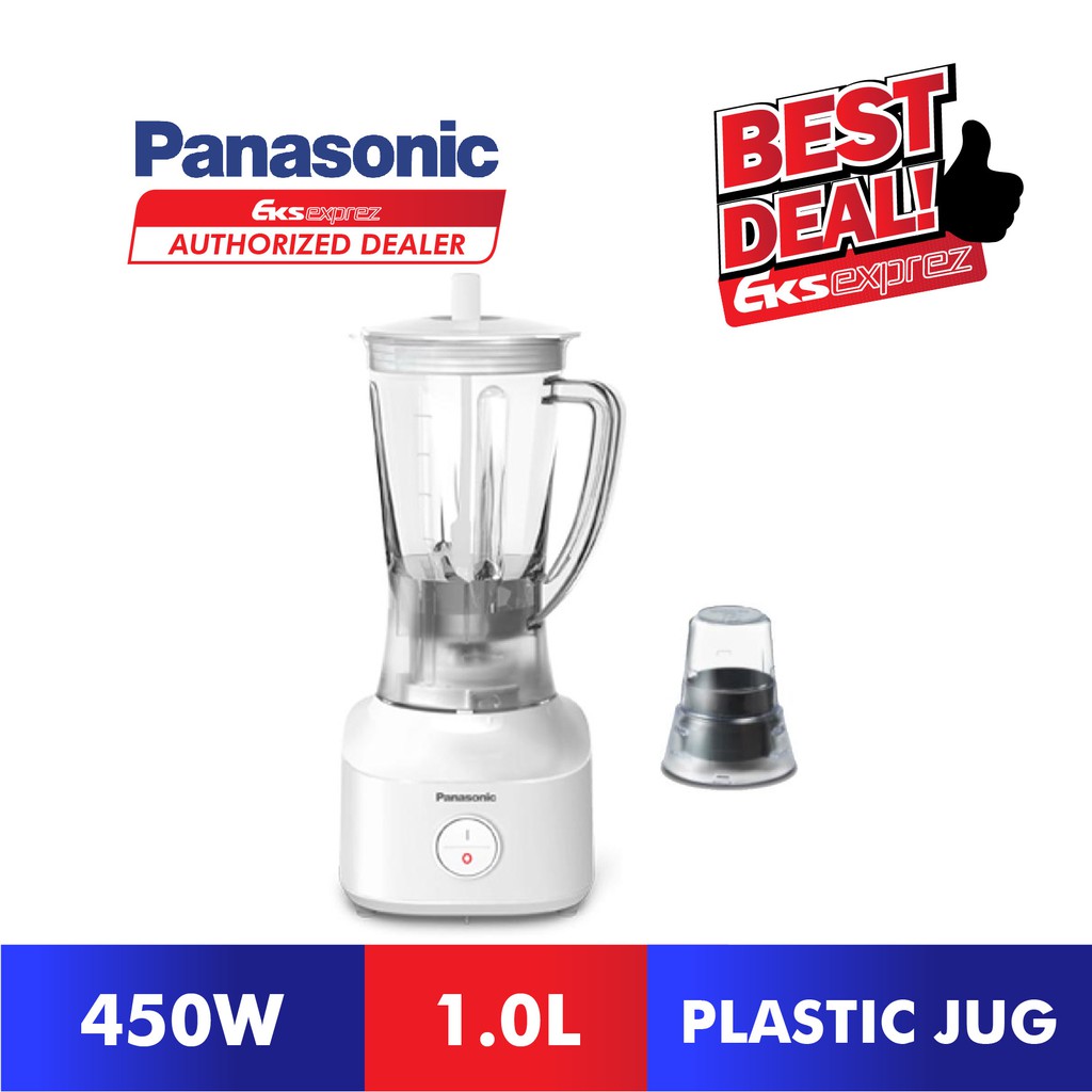 Panasonic Durable & Lightweight Blender With Dry Mill - White (450W/1.0L) MX-M200WSL