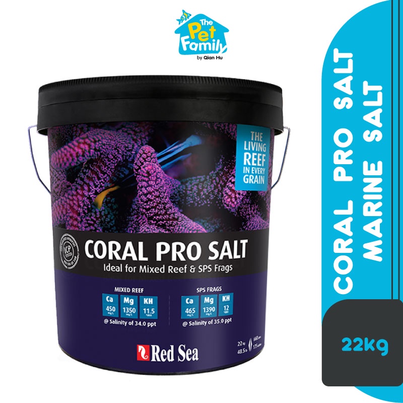 22kg Red Sea Coral Pro Salt Marine Salt for Marine Fish Reef Salt