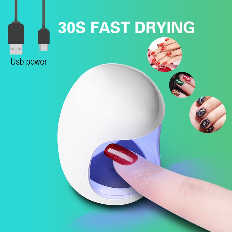 Monja UV LED Lamp Nail Dryer 3W Portable Micro USB Cable Use Nail Gel