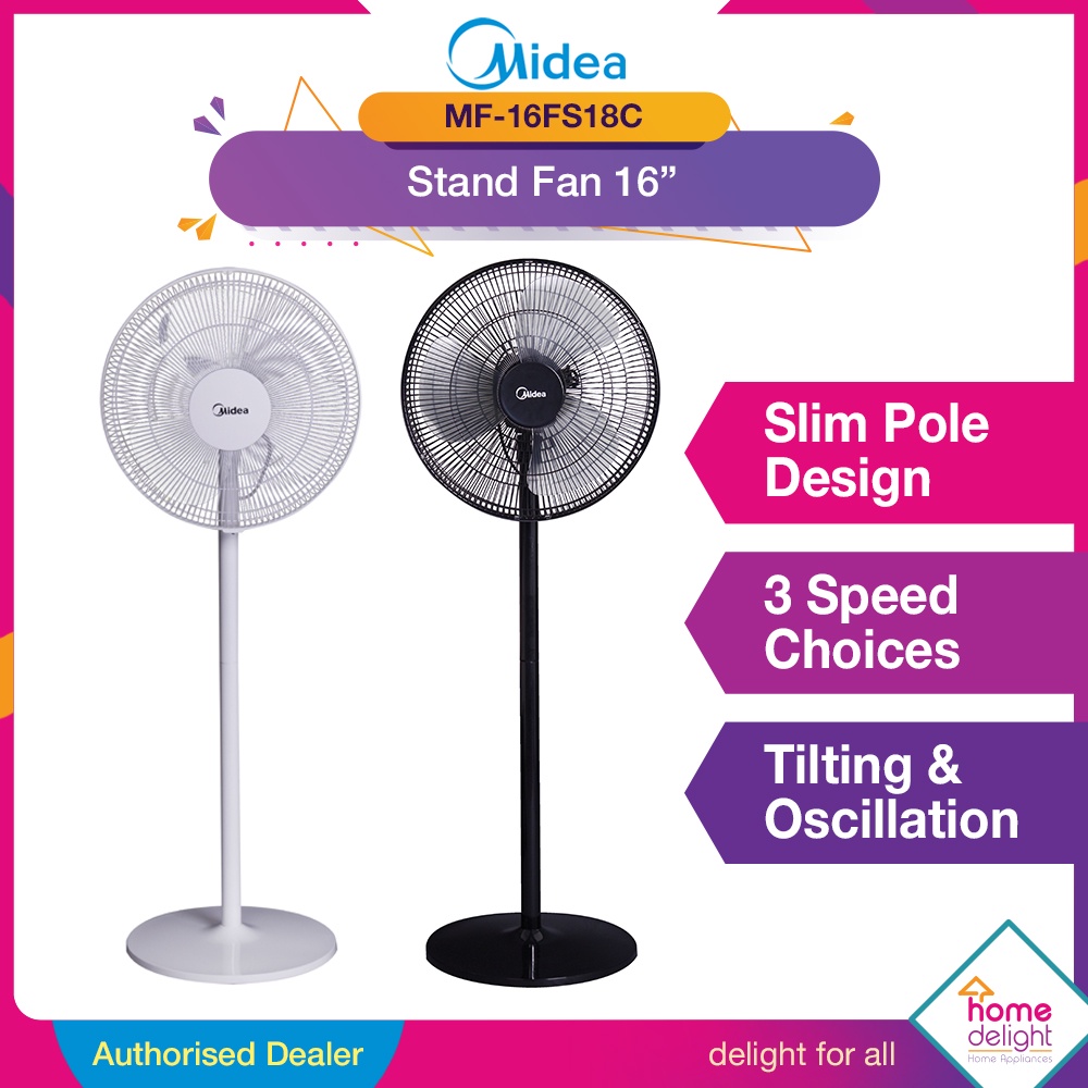 Midea Stand Fan 16 Timer Remote Mf16fs10n Mf16fs15f Mf16fs18c Mf16fs18br Shopee Malaysia