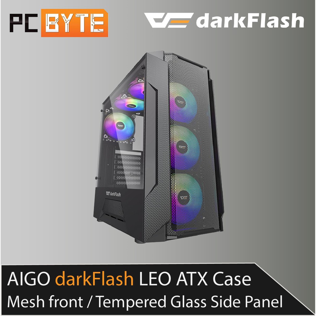 AIGO DARKFLASH LEO ATX CASE (Casing only) | Shopee Malaysia