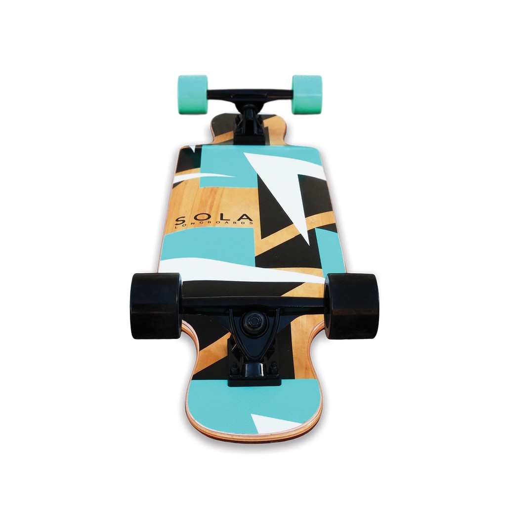 Sola Bamboo Premium Graphic Design Complete Longboard Skateboard 