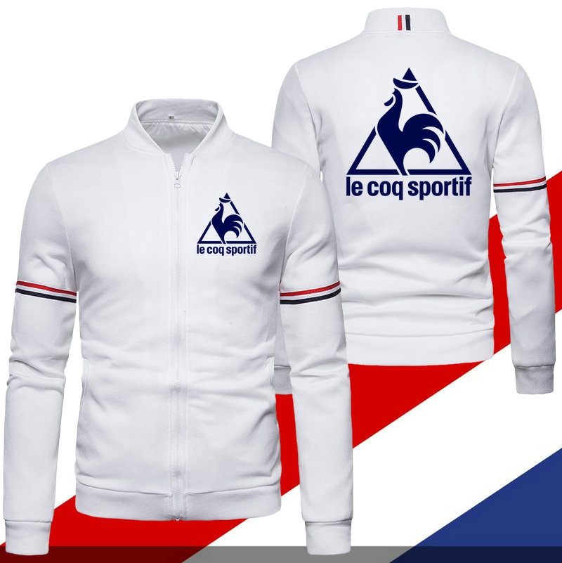 Hot Sale Fashion Le Coq Sportif Jackets Men Spring Autumn and Winter Zipper  Jacket Long Sleeved Jacket Stand Collar