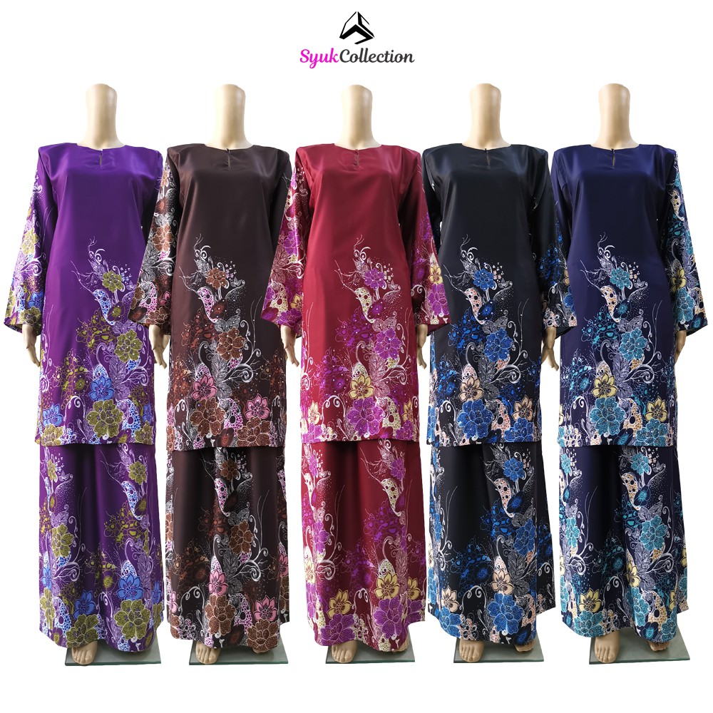  Baju  Kurung Pesak Tradisional Johor  Batik  Royal Silk 