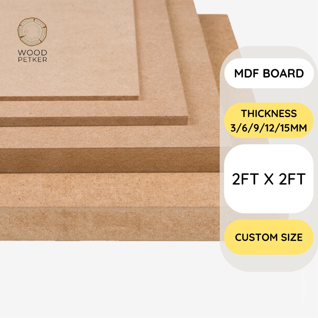 【Ready Stock】Wainscoting MDF board DIY 3mm/6mm/9mm/12mm/15mm thickness