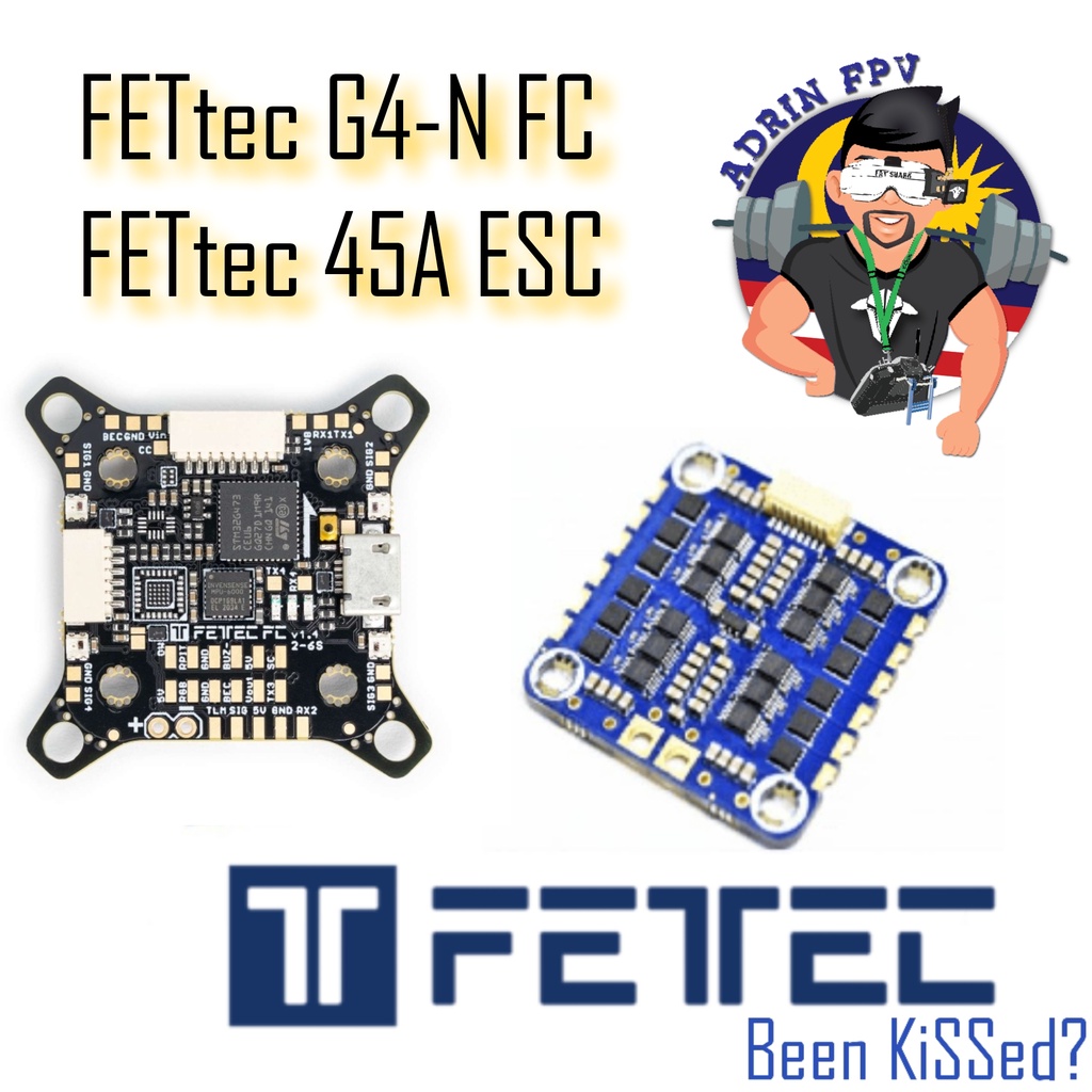 Fettec Kiss G4 N Stm32g4 Flight Controller And 45a Fettec Esc Stack