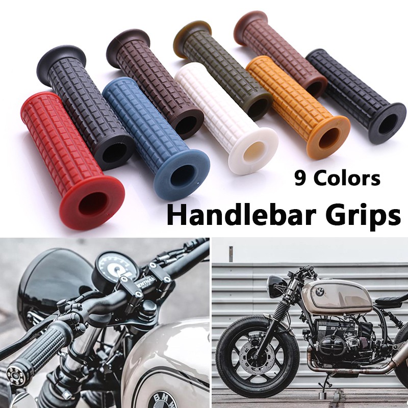 7 8 Inch Right Right Brown For Cafe Racer Left Left 25mm Vintage Rubber Motorcycle Handlebar Grips 1 Inch For All 22mm Handlebar Motorcycle Powersports Grips