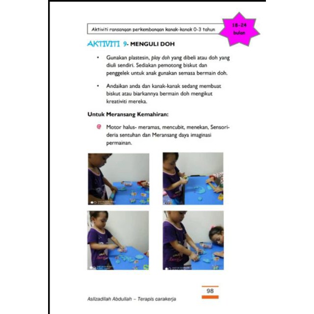 Buku 91 Aktiviti Rangsangan Untuk Perkembangan Kanak Kanak 0 3 Tahun Shopee Malaysia