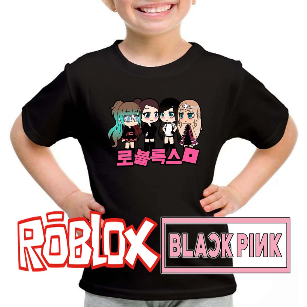 Roblox Tshirt X Blackpink T Shirt Korea Seoul Fashion Lisa Jennie Jisoo Rose Limited Edition Kpop Game Shirt Baju Baby Shopee Malaysia - black aesthetic roblox t shirt image