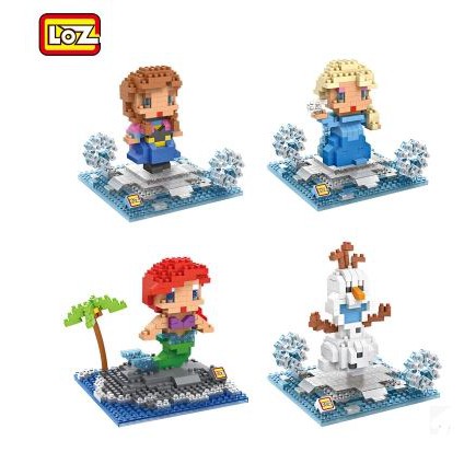 LOZ Block Nano Diamond Blocks Micro Building Toy Disney Little Mermaid Ariel 