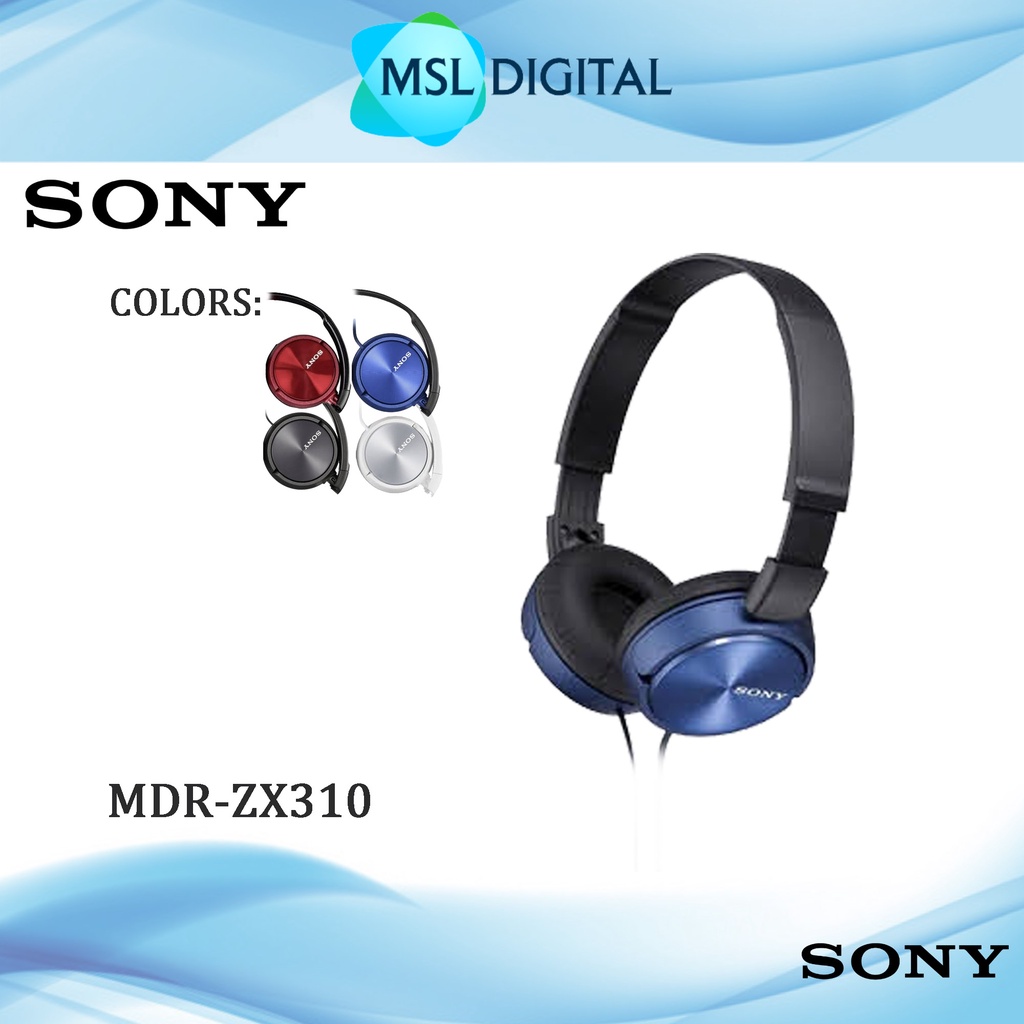 Sony MDRZX310 MDRZX310 ZX310 Compact OnEar Headphone Foldable Headset