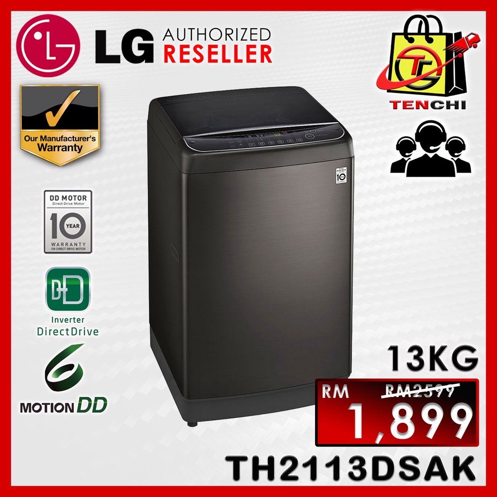 LG TH2113DSAK 13kg Top Load Washing Machine with Inverter Direct Drive
