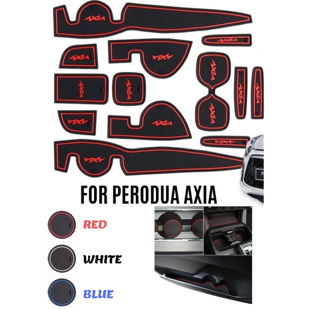 Perodua Axia Interior Car Slot Mat Storage Tank Non Slip 