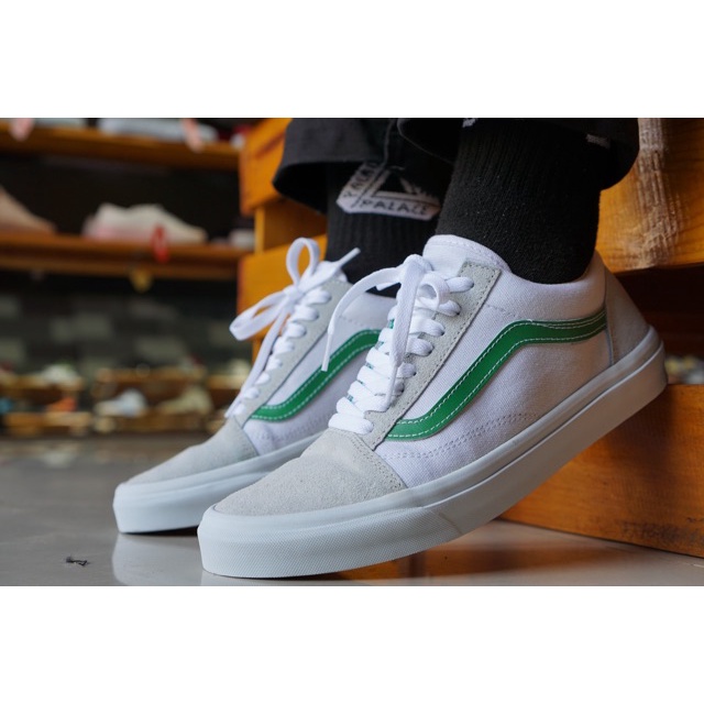 off white vans green