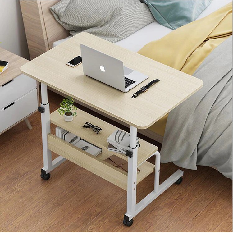 OKURA Moveable and Adjustable Height Lifting Laptop Table Computer Side ...