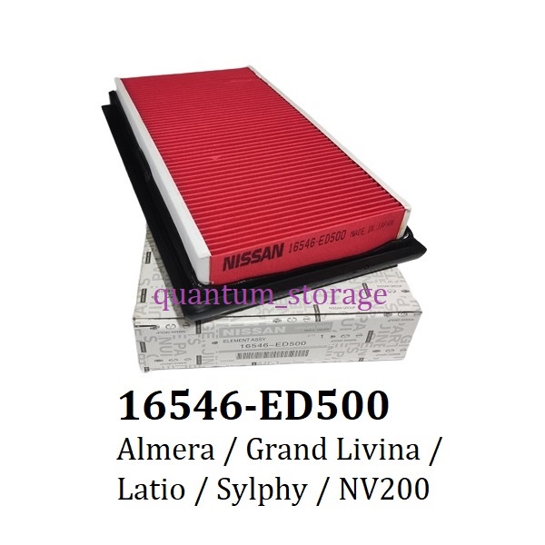 Nissan Engine Air Filter Cleaner 16546ED500 Almera Grand Livina Latio