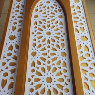 Mihrab exclusive islamic wall deco surau  musollah pvc wall 