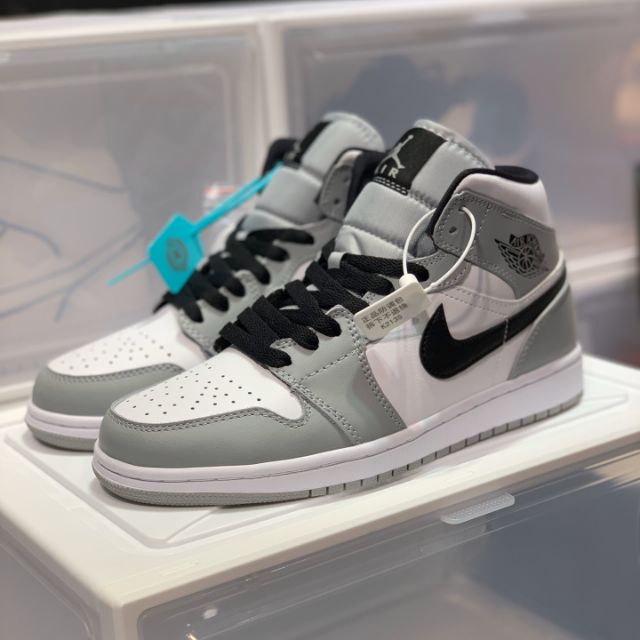 Nike Air Jordan 1 Mid Light Smoke Grey High Top Sneakers Top Quality  Premium - 36-45 EURO