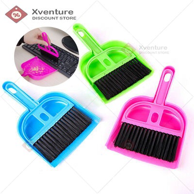 Mini Broom Dustpan Brush Set Soft Cleaning Sweeper Hand Home Kitchen Dust Pan ！ 