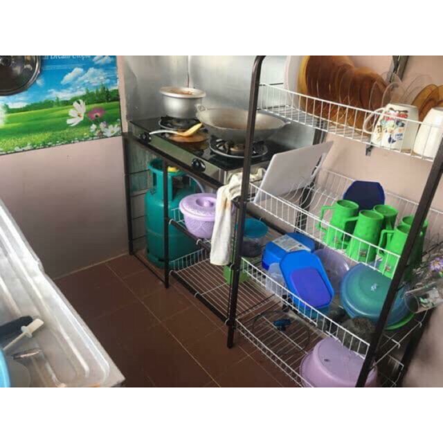 SET RAK  DAPUR  GAS  RAK  PINGGAN Shopee  Malaysia