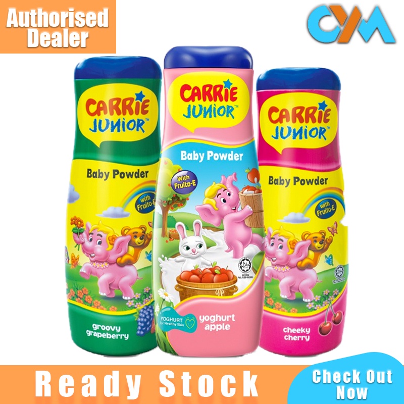 Carrie Junior Bedak Bayi Cheeky Cherry / Groovy Grapeberry / Yoghurt ...