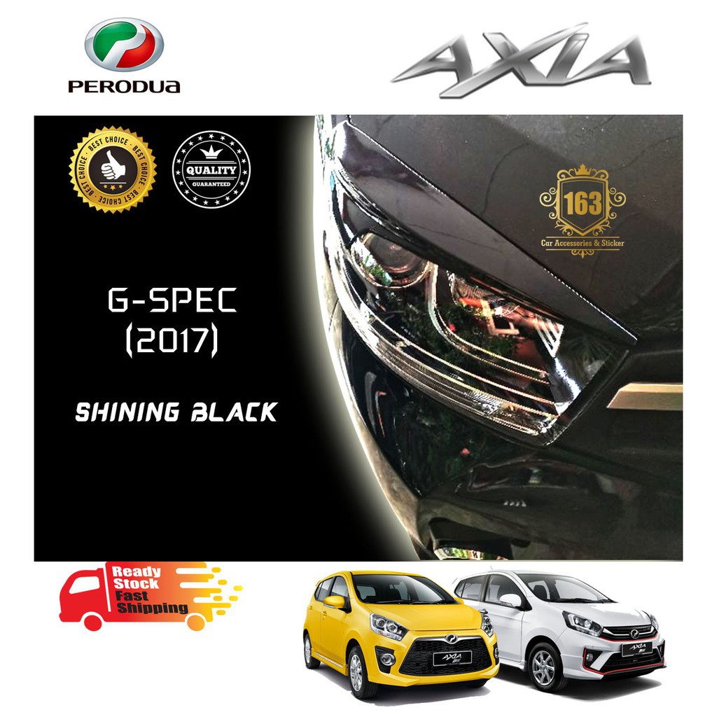 Perodua Axia Se 2014 2021 G Spec 2017 2021 Style Gxtra Eyelid Eyebrow Head Lamp Eyes Lid Cover Lip Shopee Malaysia