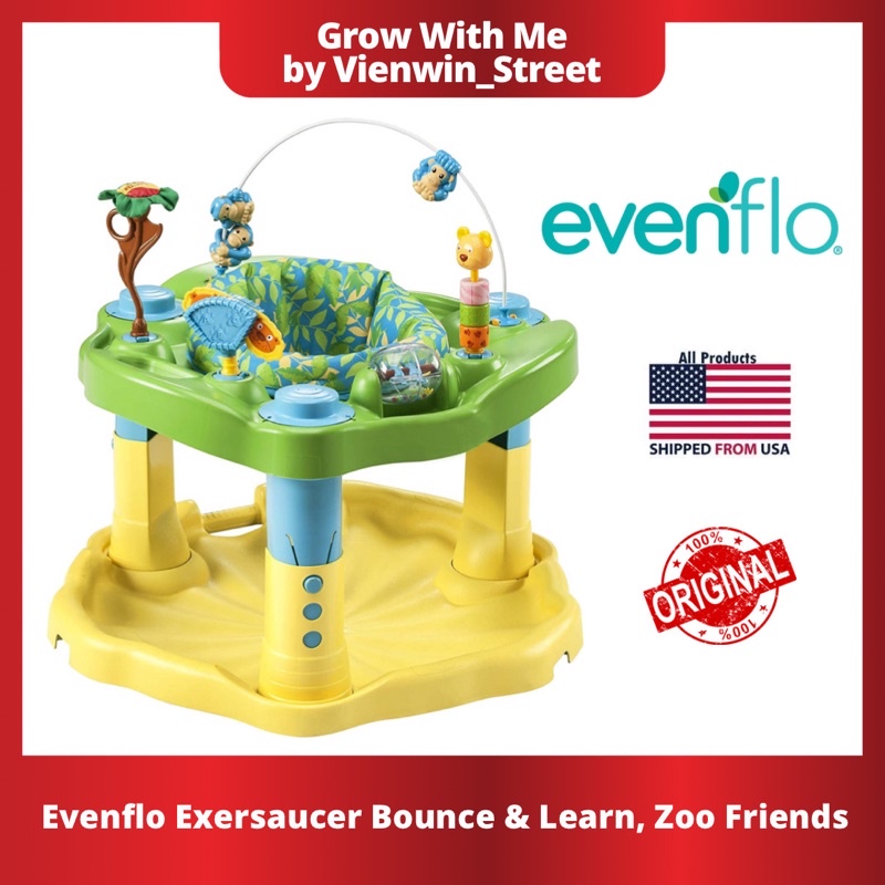 Evenflo Exersaucer Bounce & Learn, Zoo Friends Activity Center