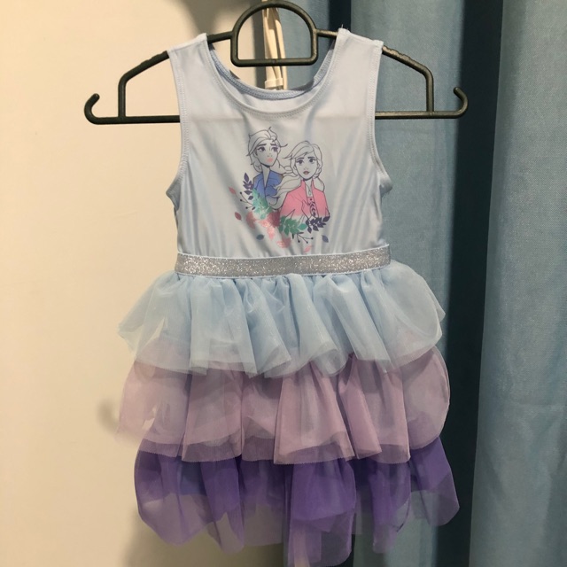 DRESS TUTU FROZEN  KIDS GIRL BAJU  FROZEN  BUDAK PEREMPUAN 