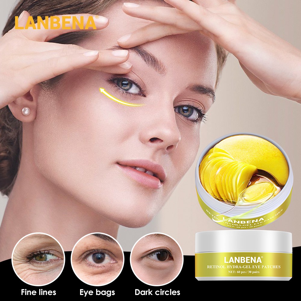 LANBENA Eye Mask Collagen Eye Patch Skin Care Hyaluronic Acid Gel  Moisturizing Retinol Anti Aging Remove Dark Circles | Shopee Malaysia