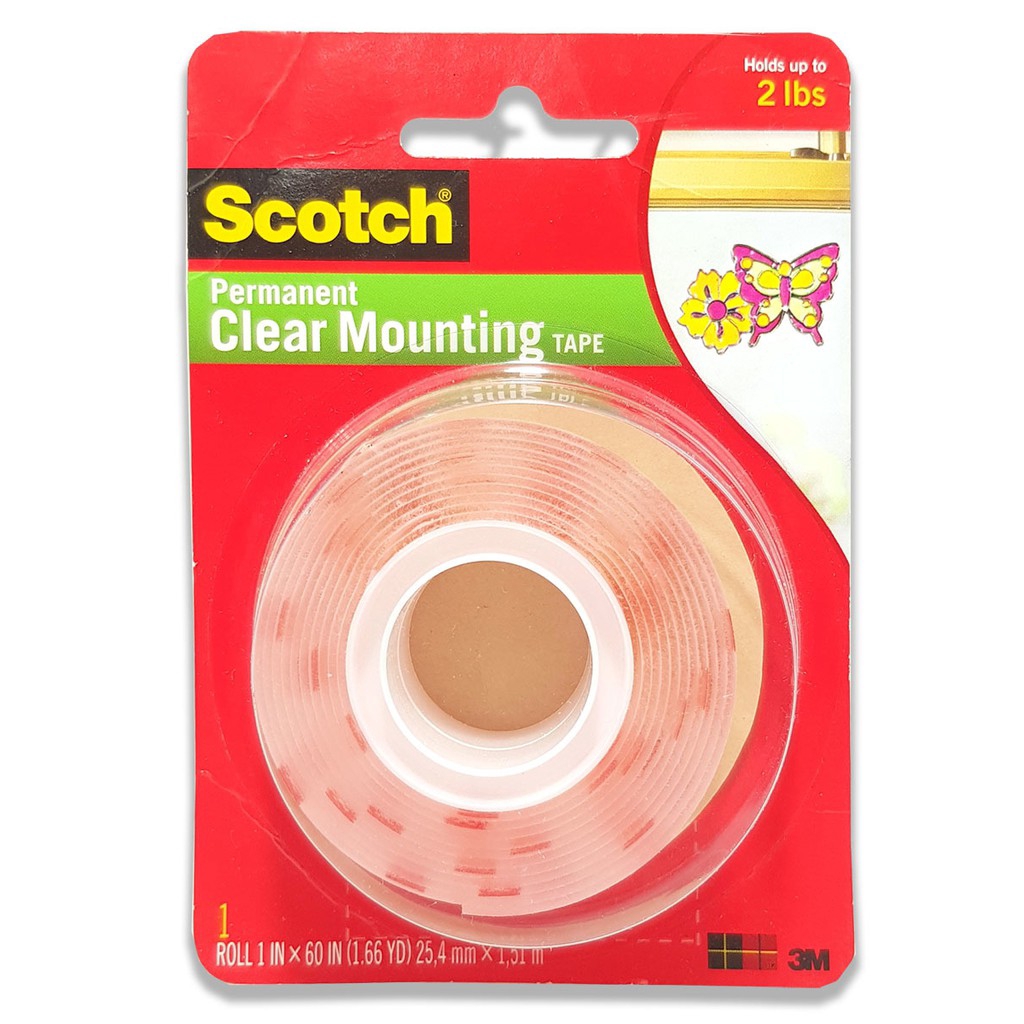 3M Scotch Clear Heavy Duty Mounting Tape (4010) | Shopee Malaysia