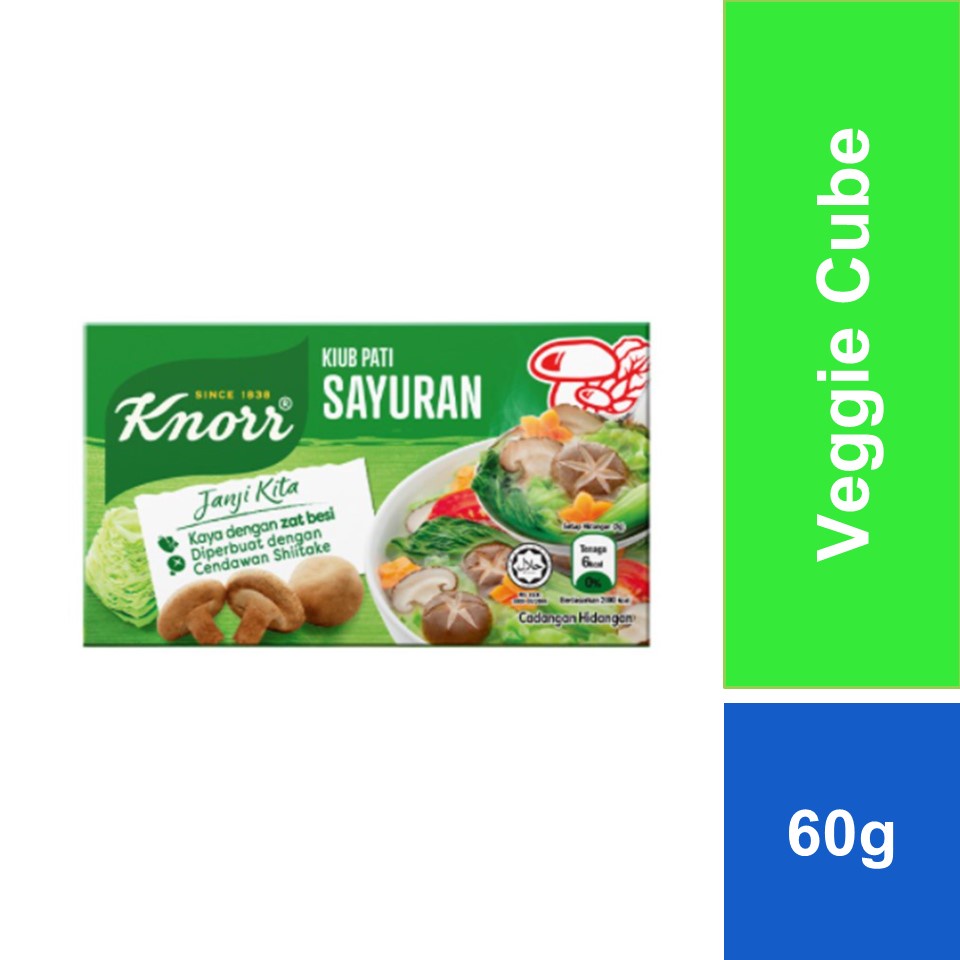Knorr Seasoning Cube Vegetable 6 Cubes 60g Shopee Malaysia