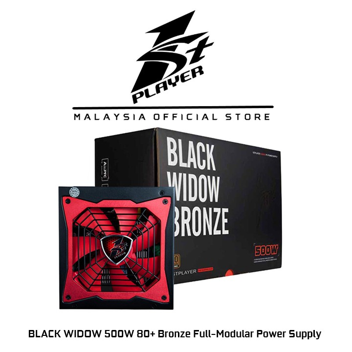 1stplayer Black Widow Series 80 Bronze Full Modular Power Supply 500w 600w 700w Shopee Malaysia