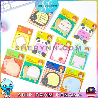 Animals Sticky Notes Cute Stationery Free Gift Murah Borong Freegift for Customer Kawaii Stationery Stickers Cenderahati
