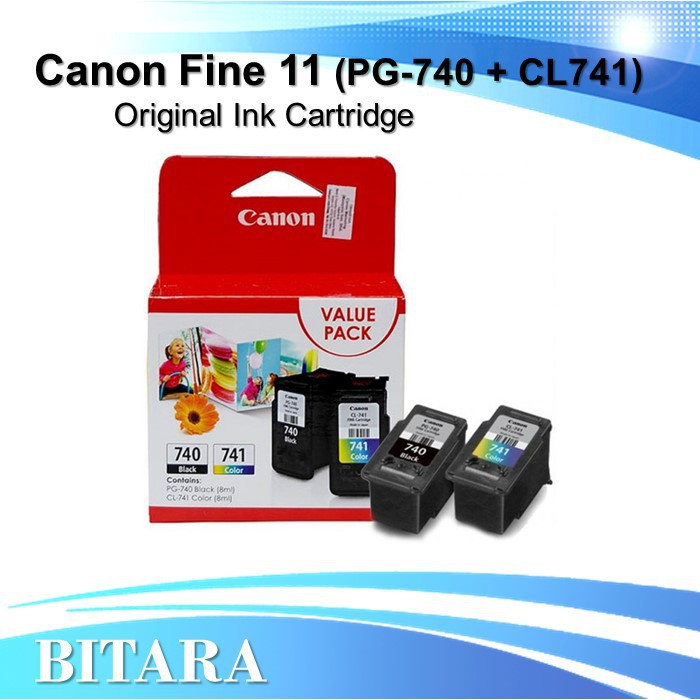 Ready Stock Canon Fine Value Pack 11 Pg 740 Cl 741 Black Color Original Ink Cartridge Shopee Malaysia