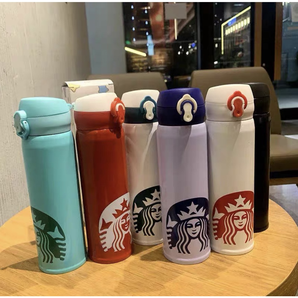 Starbucks Stainless Steel Vacuum Cup Water Bottle Flask Thermos Cup 500ml 