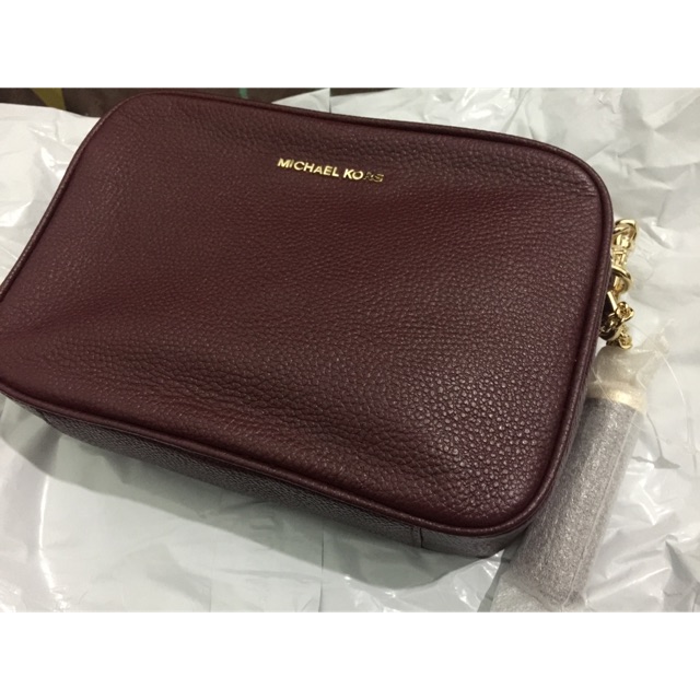 michael kors ginny leather crossbody bag