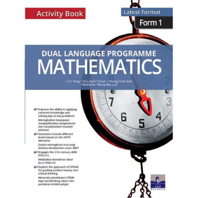 Form 1 Mathematics Activity Book Dual Language Programme ...