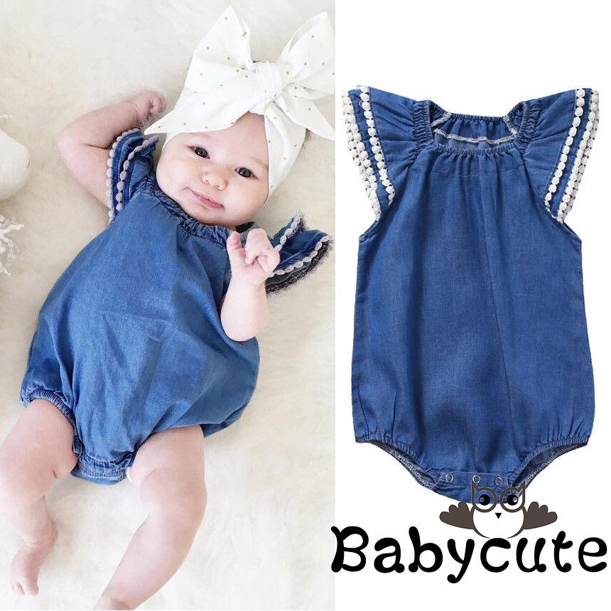 denim jumpsuit for baby girl