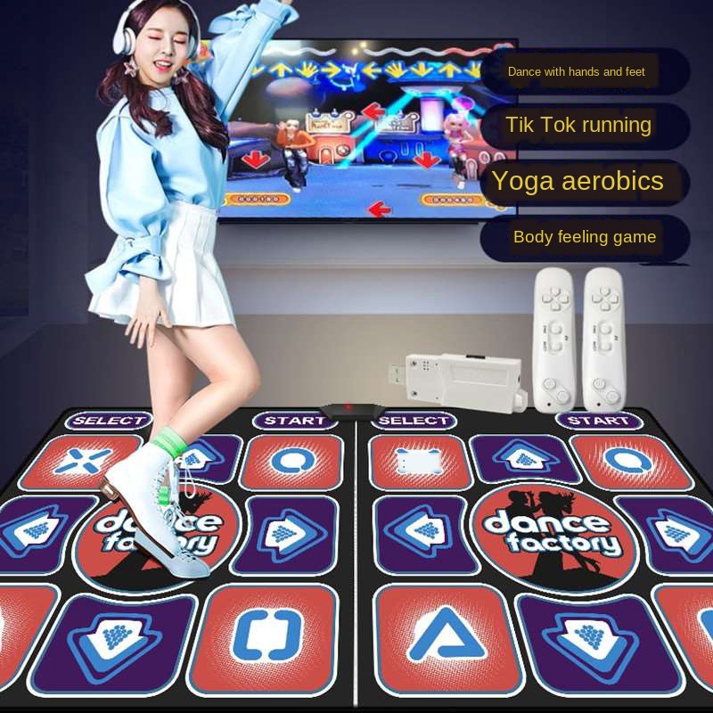 Usb Non Slip Dance Mat Pad For Pc Tv Av Video Game Fitness Android Gaming Controller Pads Shopee Malaysia