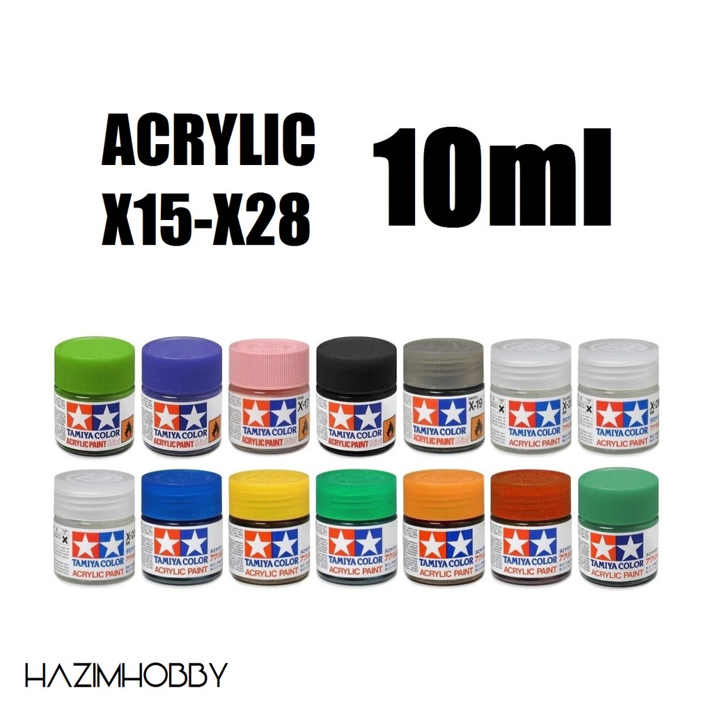 TAMIYA Color 10ml Acrylic Paint X15-X28 | Shopee Malaysia