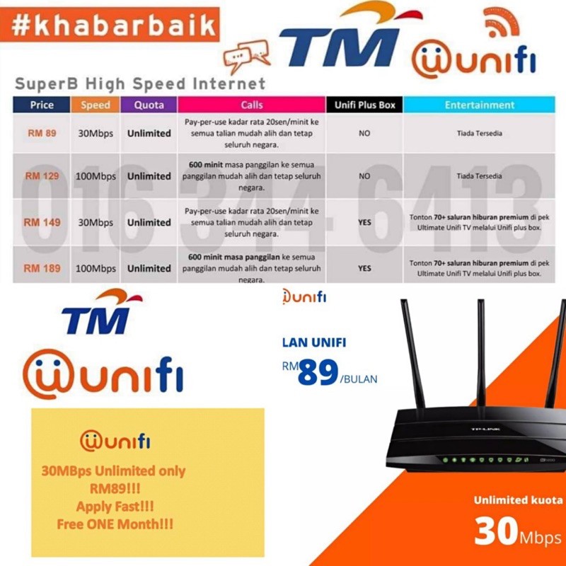 Pakej Unifi Mampu Milik Promosi Menarik Dengan 1 Bulan Percubaan Shopee Malaysia